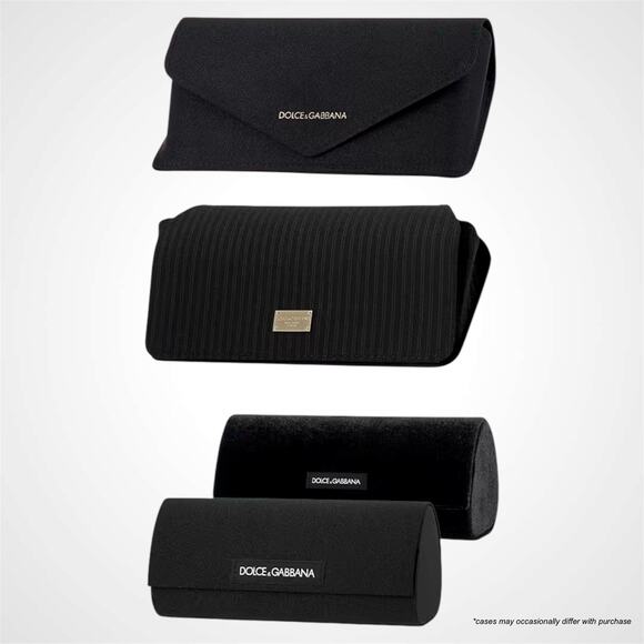 New Dolce & Gabbana Sunglasses Black Rectangle Square Gold Gray Lens New - Picture 6 of 6